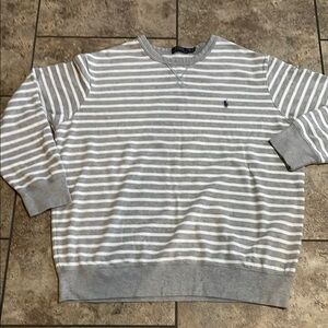 Polo by Ralph Lauren Gray Striped Men's Sweater XXL